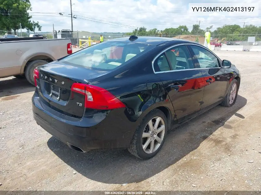 2016 Volvo S60 T5 Drive-E Premier VIN: YV126MFK4G2413197 Lot: 42628347