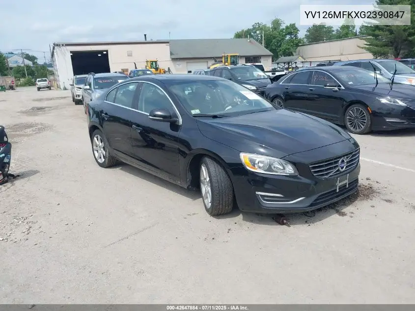 2016 Volvo S60 T5 Drive-E Premier VIN: YV126MFKXG2390847 Lot: 42647884