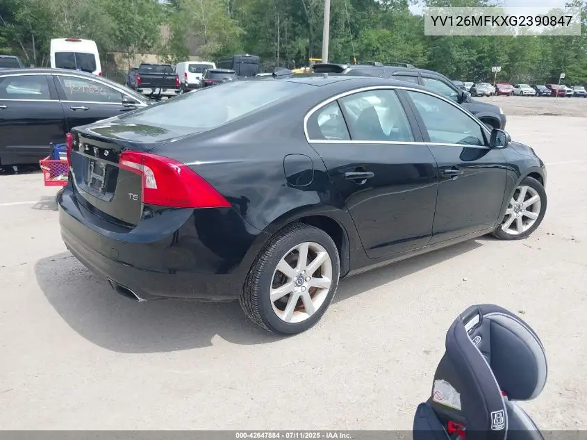 2016 Volvo S60 T5 Drive-E Premier VIN: YV126MFKXG2390847 Lot: 42647884