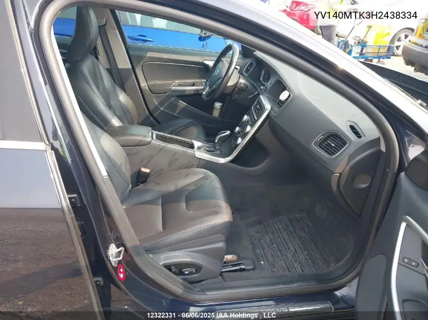 2017 Volvo S60 Premier VIN: YV140MTK3H2438334 Lot: 12322331