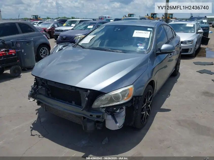 2017 Volvo S60 T5 Dynamic VIN: YV126MFL1H2436740 Lot: 42602343