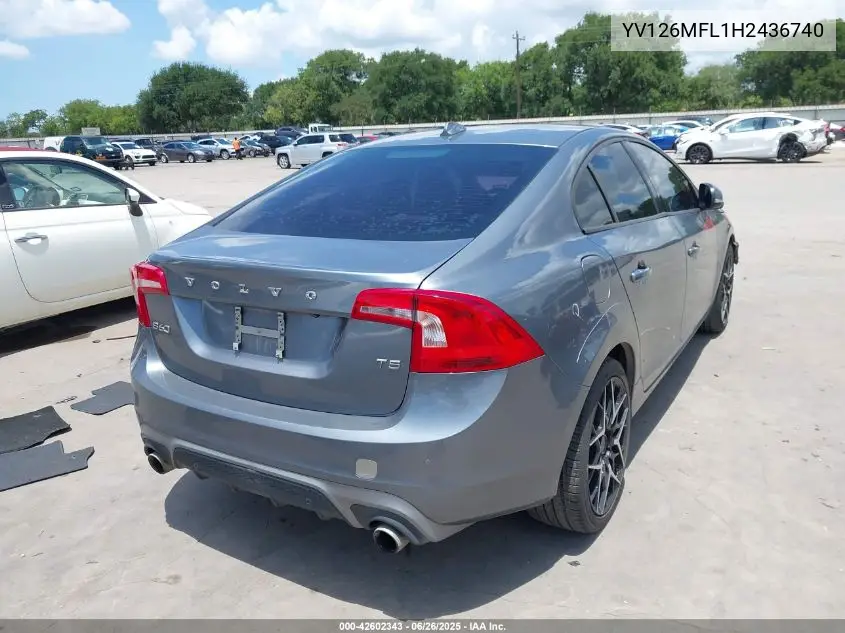 2017 Volvo S60 T5 Dynamic VIN: YV126MFL1H2436740 Lot: 42602343