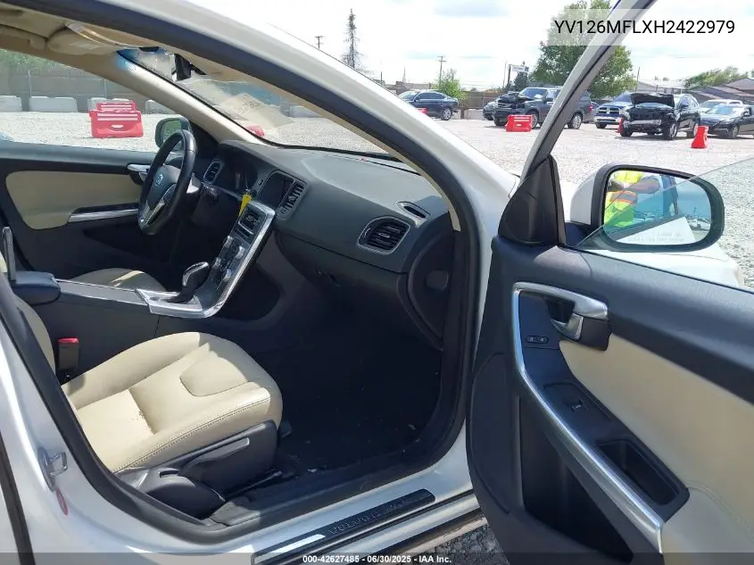 2017 Volvo S60 T5 Dynamic VIN: YV126MFLXH2422979 Lot: 42627485