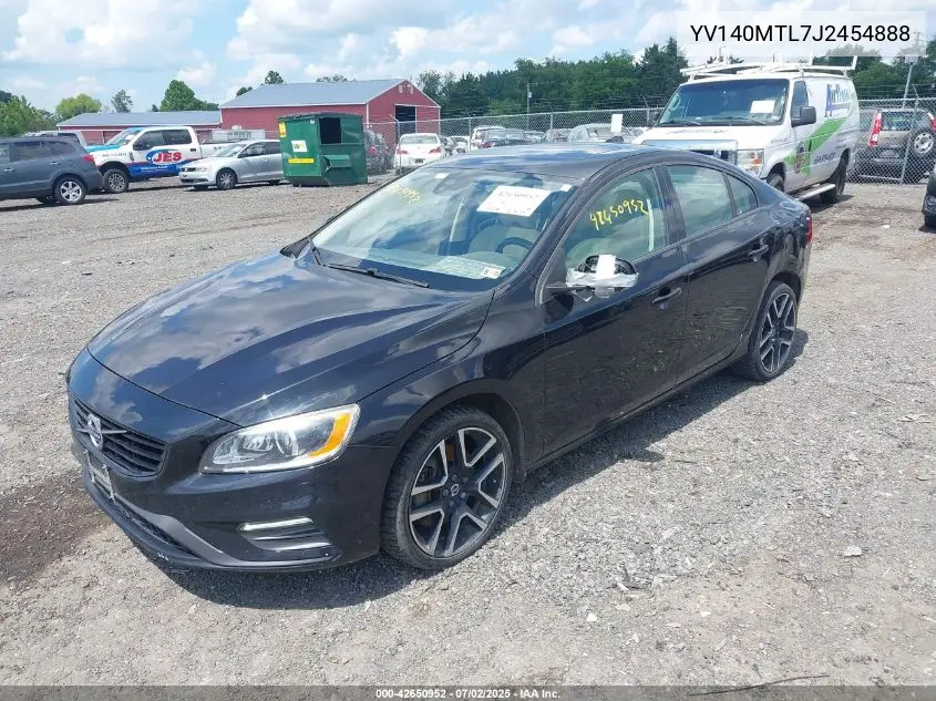 2018 Volvo S60 T5 Dynamic VIN: YV140MTL7J2454888 Lot: 42650952