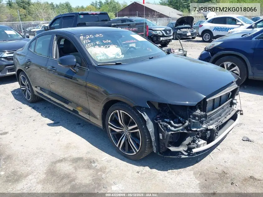 2019 Volvo S60 Hybrid T8 R-Design VIN: 7JRBR0FM2KG018066 Lot: 42226906