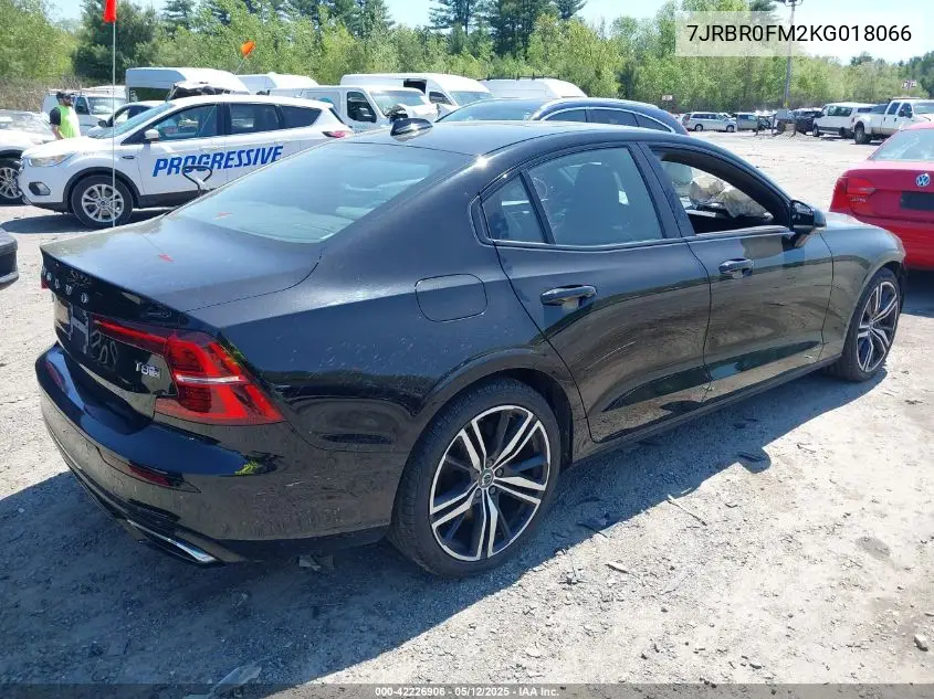 2019 Volvo S60 Hybrid T8 R-Design VIN: 7JRBR0FM2KG018066 Lot: 42226906