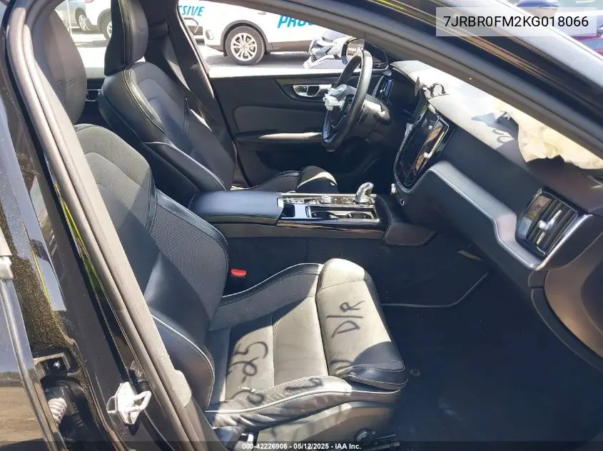 2019 Volvo S60 Hybrid T8 R-Design VIN: 7JRBR0FM2KG018066 Lot: 42226906