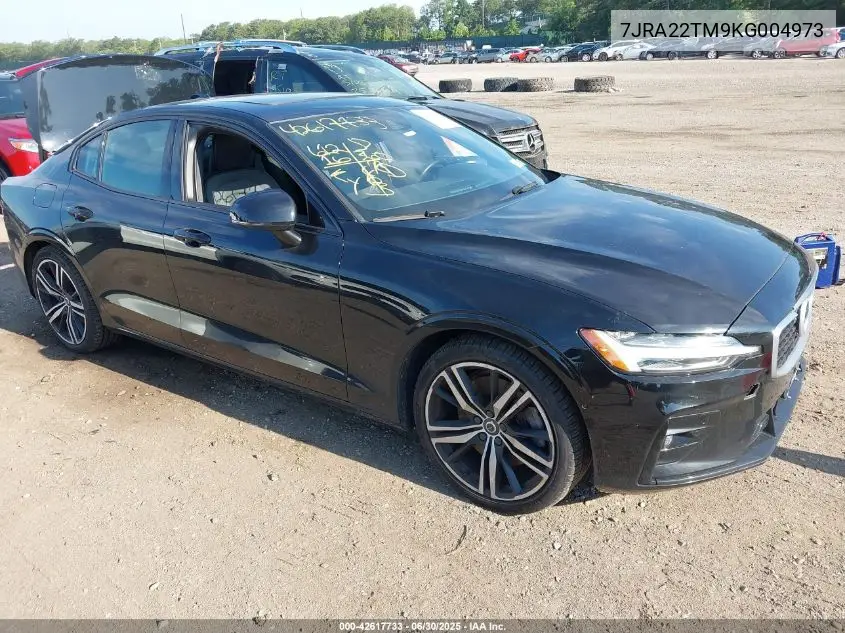 2019 Volvo S60 T6 R-Design VIN: 7JRA22TM9KG004973 Lot: 42617733