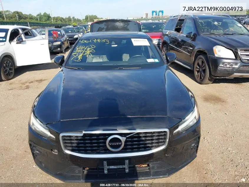 2019 Volvo S60 T6 R-Design VIN: 7JRA22TM9KG004973 Lot: 42617733
