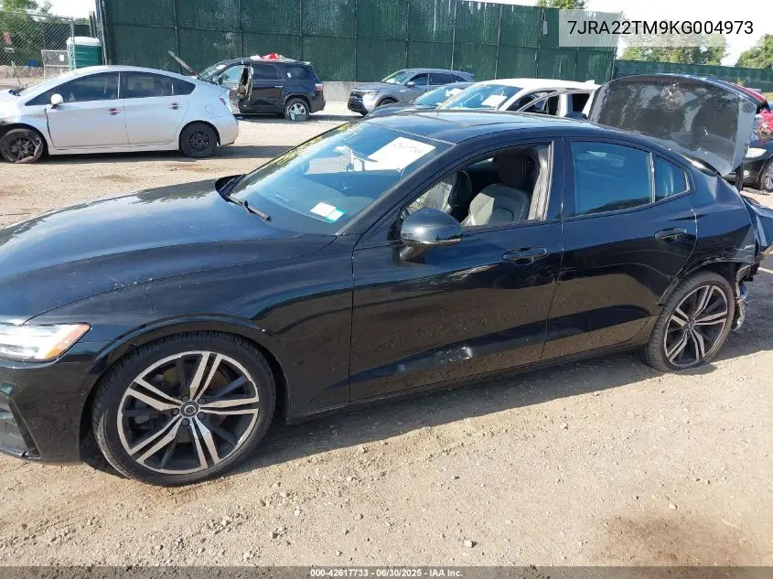2019 Volvo S60 T6 R-Design VIN: 7JRA22TM9KG004973 Lot: 42617733