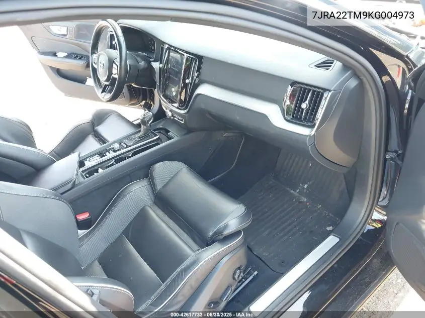 2019 Volvo S60 T6 R-Design VIN: 7JRA22TM9KG004973 Lot: 42617733