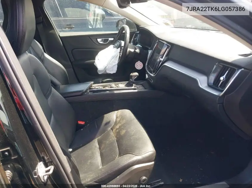 2020 Volvo S60 T6 Momentum VIN: 7JRA22TK6LG057386 Lot: 42066693