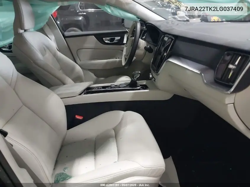 2020 Volvo S60 T6 Momentum VIN: 7JRA22TK2LG037409 Lot: 42201191