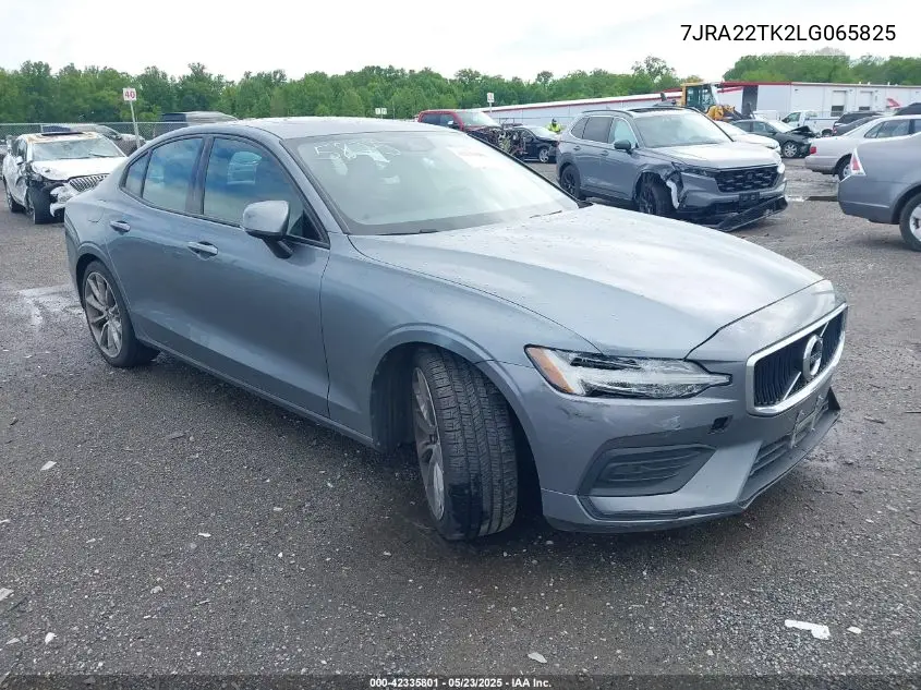 2020 Volvo S60 T6 Momentum VIN: 7JRA22TK2LG065825 Lot: 42335801