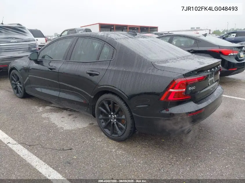 2020 Volvo S60 T5 Momentum VIN: 7JR102FK4LG048493 Lot: 42427300