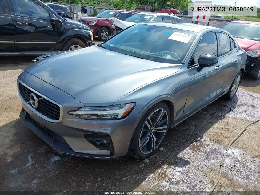 2020 Volvo S60 T6 R-Design VIN: 7JRA22TM3LG030549 Lot: 42502264