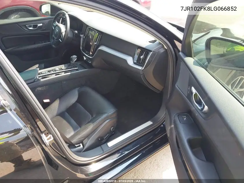 2020 Volvo S60 T5 Momentum VIN: 7JR102FK8LG066852 Lot: 42652315