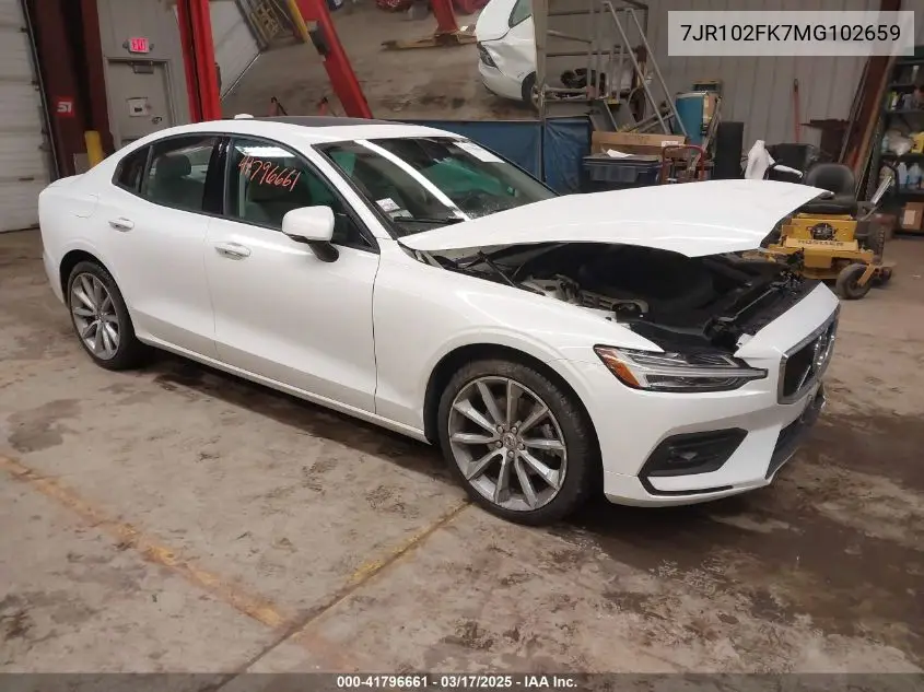 2021 Volvo S60 T5 Momentum VIN: 7JR102FK7MG102659 Lot: 41796661