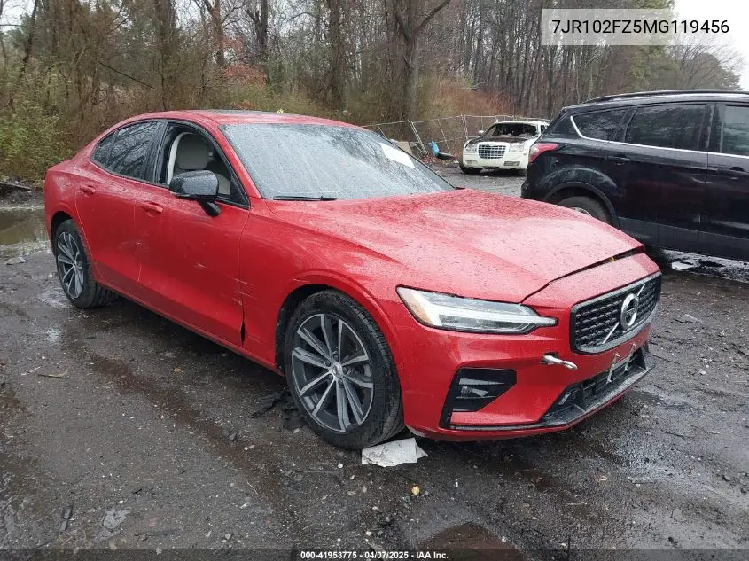 2021 Volvo S60 T5 Momentum VIN: 7JR102FZ5MG119456 Lot: 41953775
