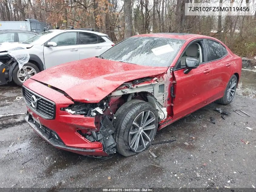 2021 Volvo S60 T5 Momentum VIN: 7JR102FZ5MG119456 Lot: 41953775
