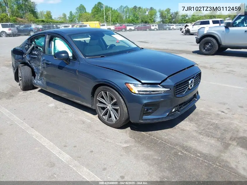 2021 Volvo S60 T5 Momentum VIN: 7JR102TZ3MG112459 Lot: 42046008