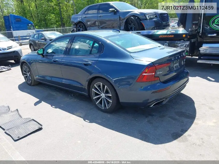 2021 Volvo S60 T5 Momentum VIN: 7JR102TZ3MG112459 Lot: 42046008