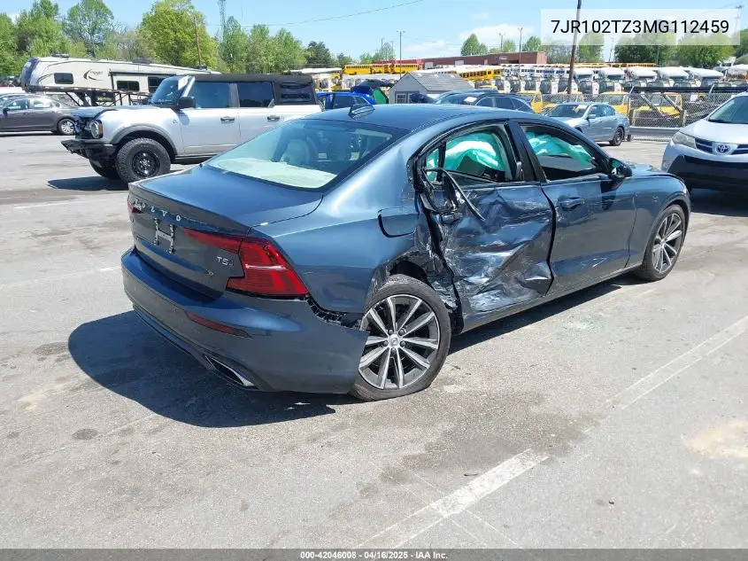2021 Volvo S60 T5 Momentum VIN: 7JR102TZ3MG112459 Lot: 42046008