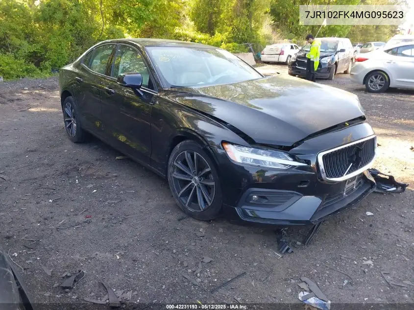 2021 Volvo S60 T5 Momentum VIN: 7JR102FK4MG095623 Lot: 42231193
