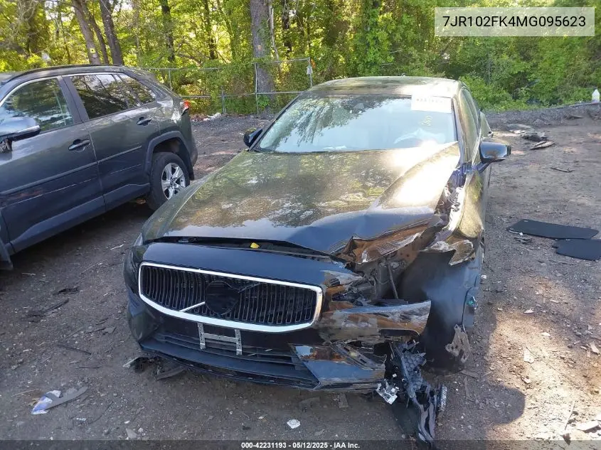 2021 Volvo S60 T5 Momentum VIN: 7JR102FK4MG095623 Lot: 42231193