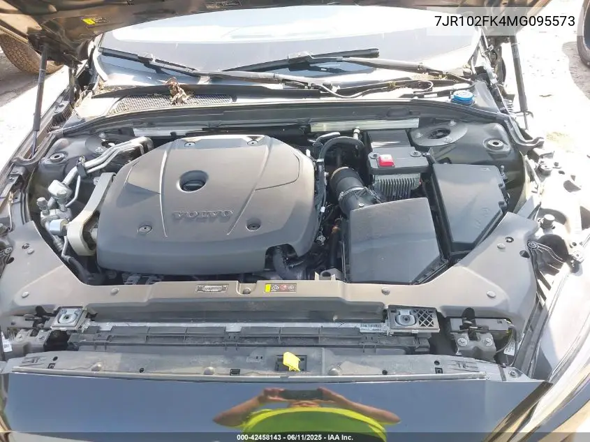 2021 Volvo S60 T5 Momentum VIN: 7JR102FK4MG095573 Lot: 42458143