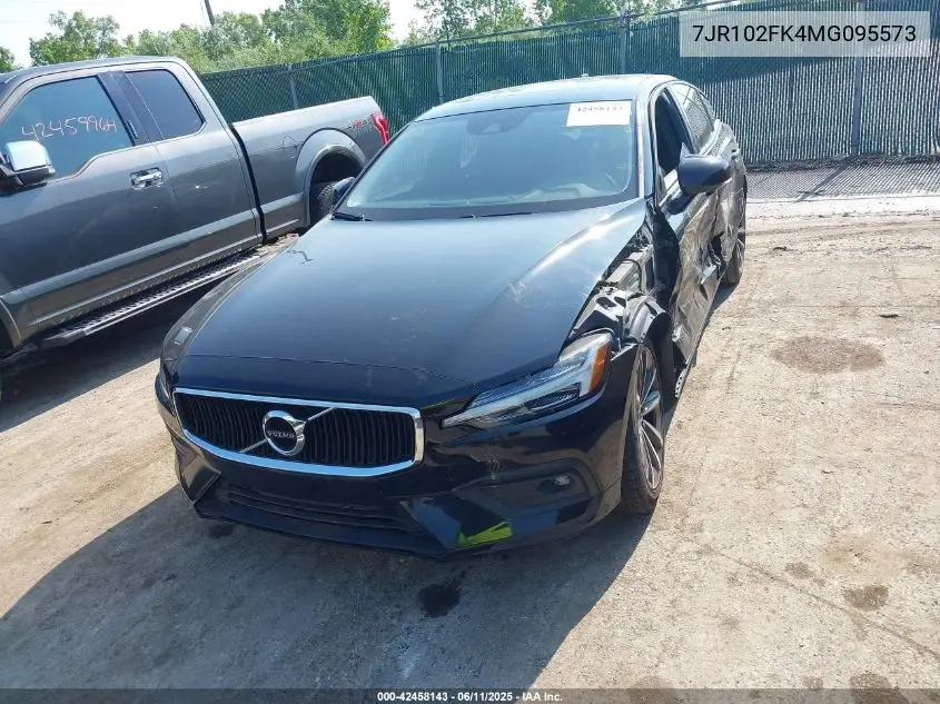 2021 Volvo S60 T5 Momentum VIN: 7JR102FK4MG095573 Lot: 42458143