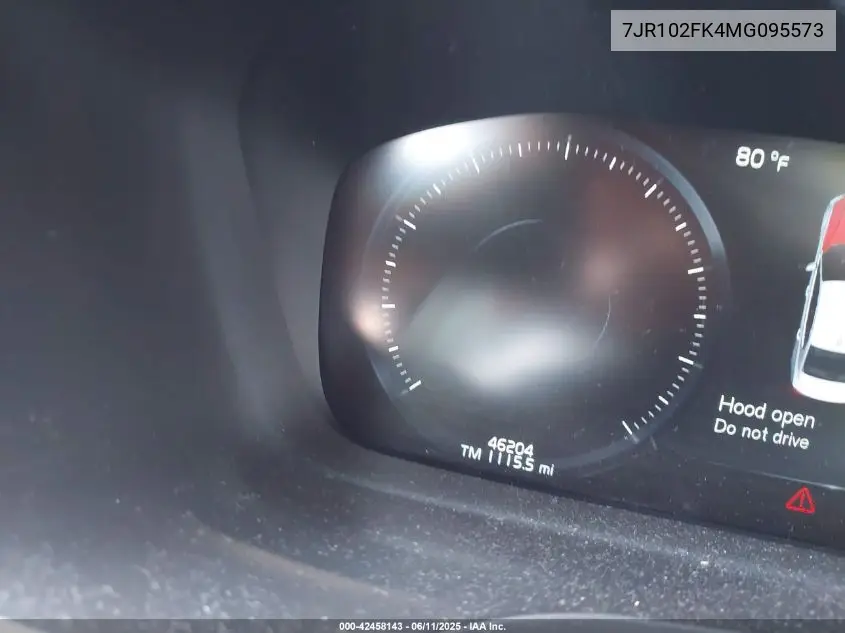 2021 Volvo S60 T5 Momentum VIN: 7JR102FK4MG095573 Lot: 42458143