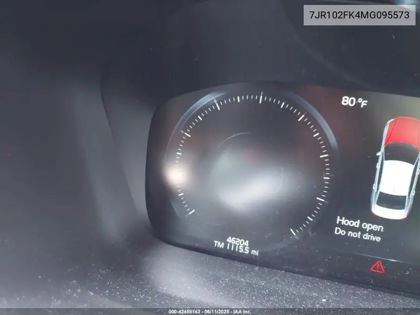 2021 Volvo S60 T5 Momentum VIN: 7JR102FK4MG095573 Lot: 42458143