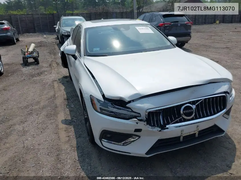 2021 Volvo S60 T5 Inscription VIN: 7JR102TL8MG113070 Lot: 42462386