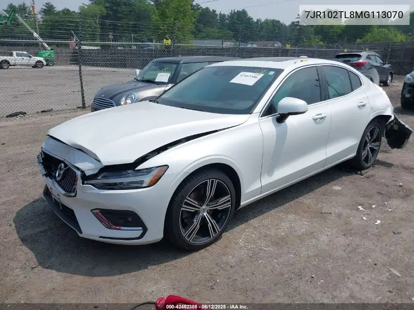 2021 Volvo S60 T5 Inscription VIN: 7JR102TL8MG113070 Lot: 42462386