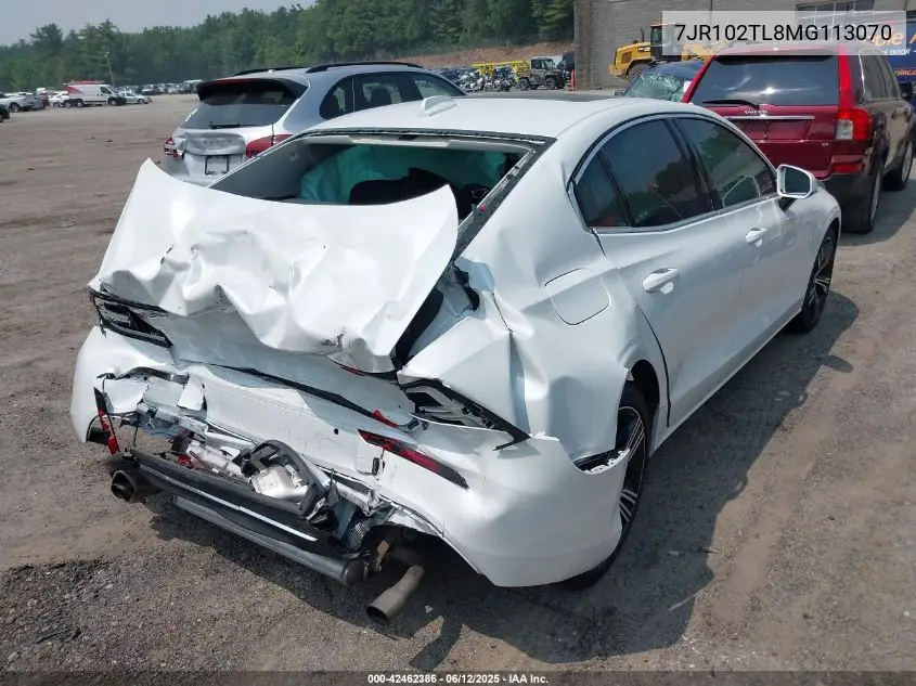 2021 Volvo S60 T5 Inscription VIN: 7JR102TL8MG113070 Lot: 42462386