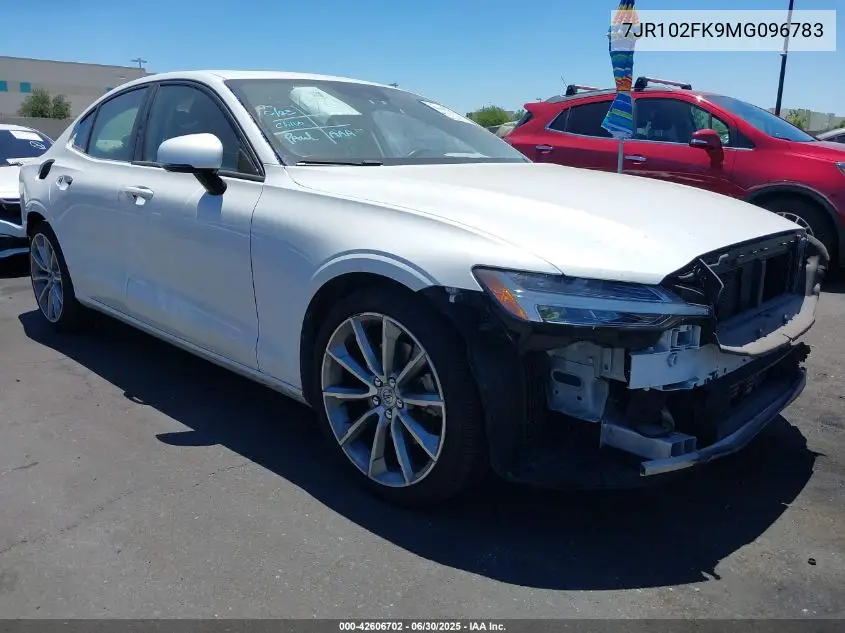 2021 Volvo S60 T5 Momentum VIN: 7JR102FK9MG096783 Lot: 42606702