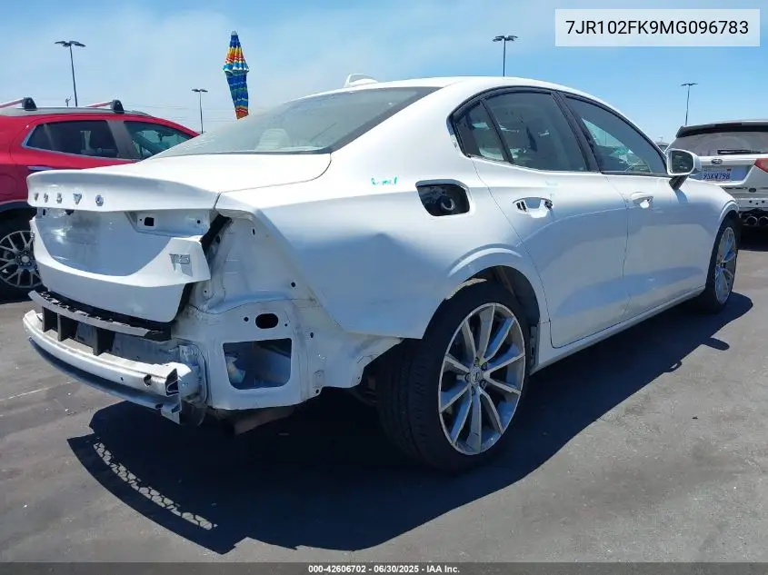 2021 Volvo S60 T5 Momentum VIN: 7JR102FK9MG096783 Lot: 42606702