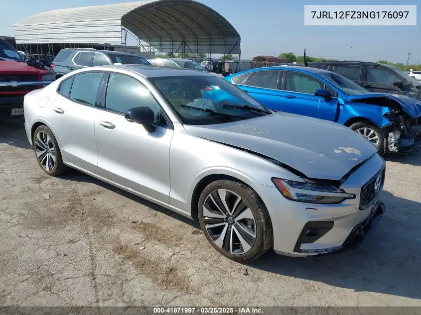 2022 Volvo S60 B5 Inscription/B5 Momentum VIN: 7JRL12FZ3NG176097 Lot: 41871997