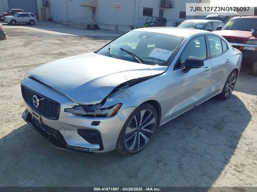 2022 Volvo S60 B5 Inscription/B5 Momentum VIN: 7JRL12FZ3NG176097 Lot: 41871997
