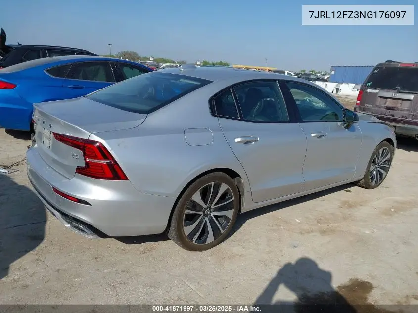 2022 Volvo S60 B5 Inscription/B5 Momentum VIN: 7JRL12FZ3NG176097 Lot: 41871997