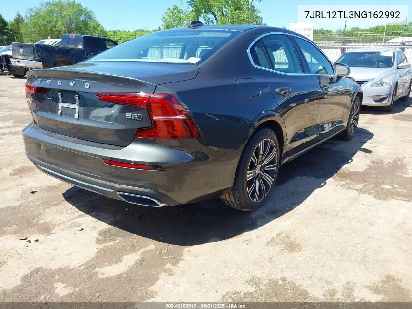 2022 Volvo S60 B5 Inscription VIN: 7JRL12TL3NG162992 Lot: 42160915