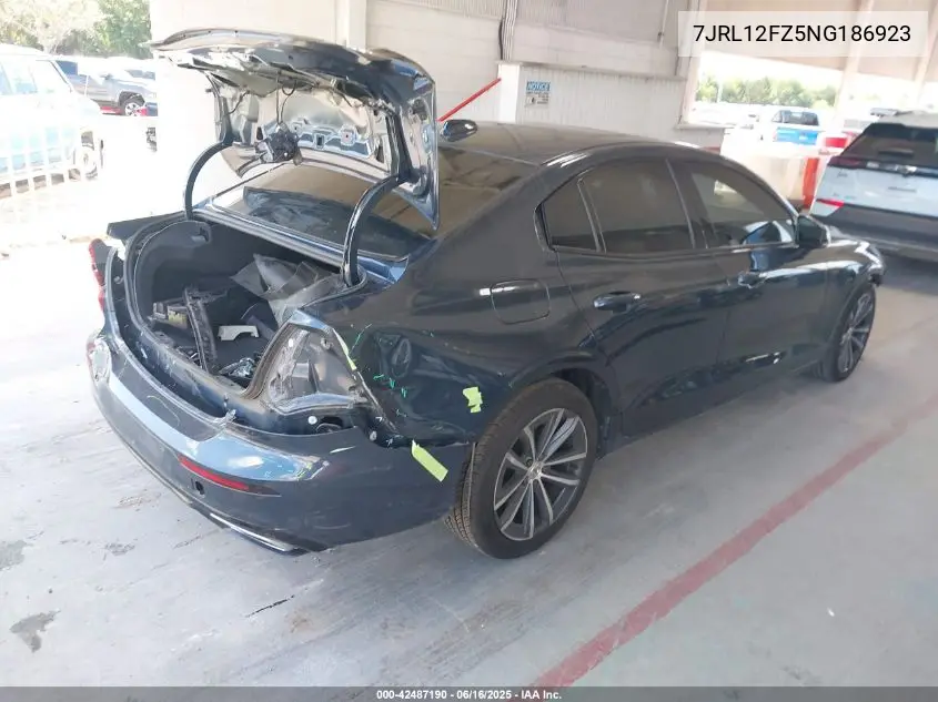 2022 Volvo S60 B5 Inscription/B5 Momentum VIN: 7JRL12FZ5NG186923 Lot: 42487190