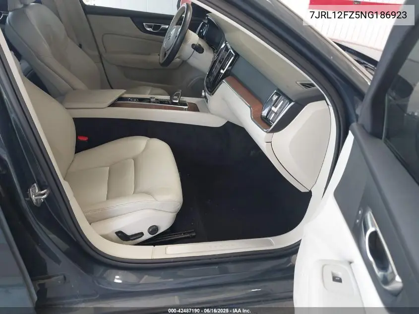 2022 Volvo S60 B5 Inscription/B5 Momentum VIN: 7JRL12FZ5NG186923 Lot: 42487190