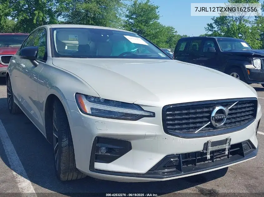2022 Volvo S60 B5 Momentum VIN: 7JRL12TZXNG162556 Lot: 42532276