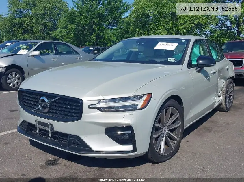 2022 Volvo S60 B5 Momentum VIN: 7JRL12TZXNG162556 Lot: 42532276