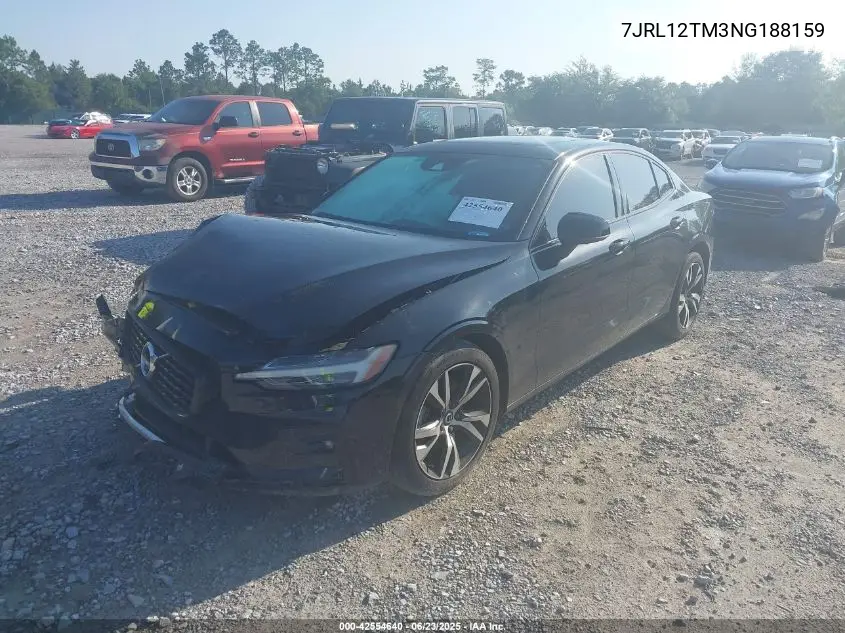 2022 Volvo S60 B5 Black Edition R-Design/B5 R-Design VIN: 7JRL12TM3NG188159 Lot: 42554640