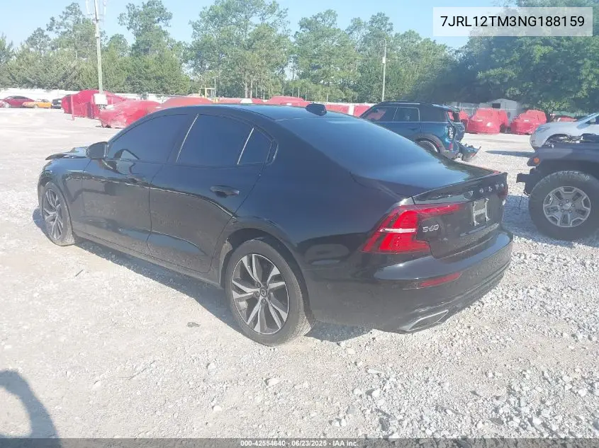 2022 Volvo S60 B5 Black Edition R-Design/B5 R-Design VIN: 7JRL12TM3NG188159 Lot: 42554640