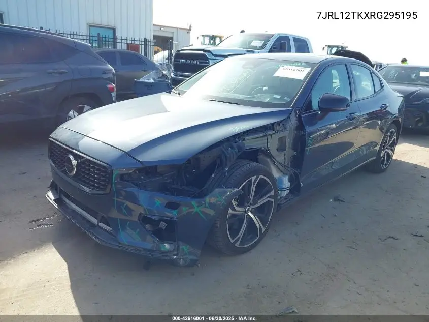 2024 Volvo S60 B5 Core Dark Theme VIN: 7JRL12TKXRG295195 Lot: 42616001