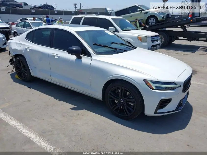 2024 Volvo S60 Recharge Plug-In Hybrid T8 Plus Black Edition VIN: 7JRH60FHXRG312511 Lot: 42620655